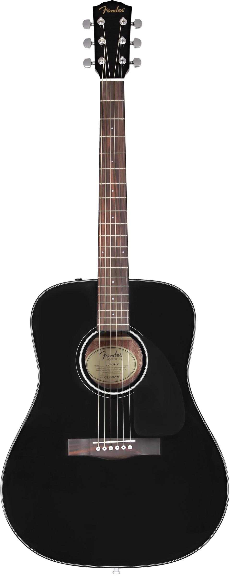 Акустическая гитара FENDER CD-60 DREAD V3 DS BLK WN