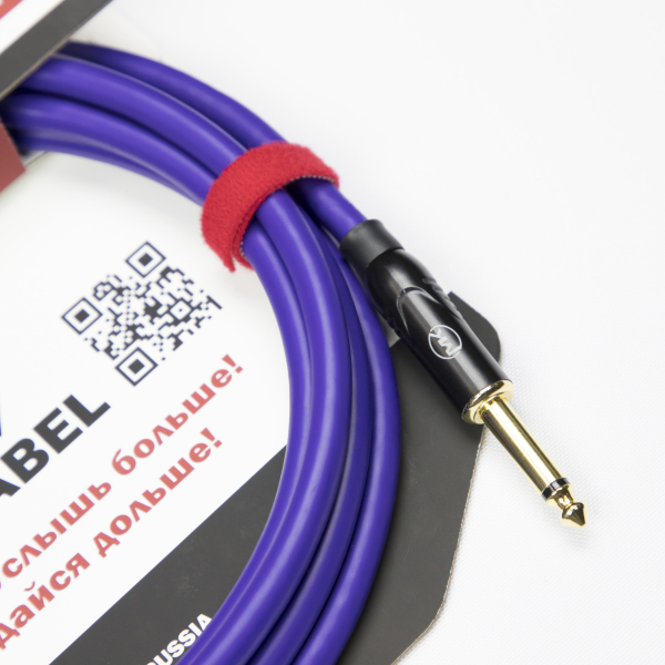 Гитарный кабель MUZKABEL JFNIK4V(RX) - 15 метров, JACK - JACK (Отсечка)