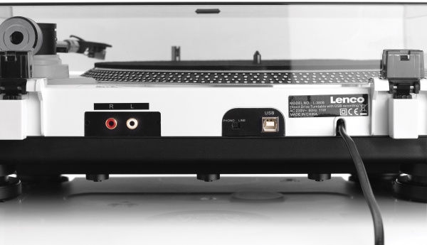 Виниловый проигрыватель Lenco L-3808 White