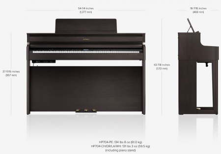 Цифровое пианино Roland HP704 WH