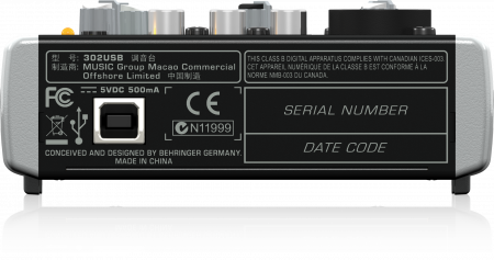 Микшер аналоговый Behringer XENYX 302USB