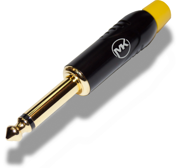 Разъем Jack (mono) MUZKABEL MJ-2G YE