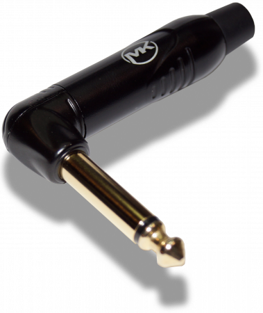 Разъем Jack (mono) MUZKABEL MJ-2GRX BK