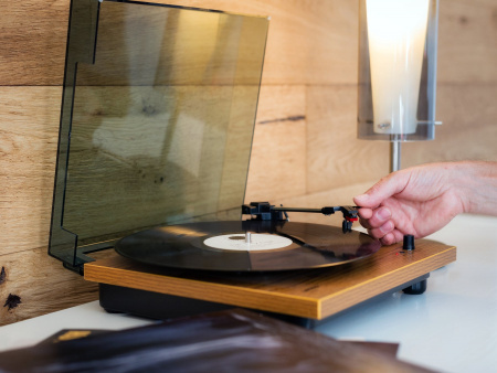 Виниловый проигрыватель Lenco LS-10 Wood