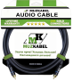 Аудио кабель MUZKABEL RSFIK4B - 1 метр, RCA – RCA