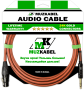 Аудио кабель MUZKABEL BSJMK5B - 1 метр, XLR (мама) - JACK (стерео)