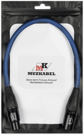 Патч-кабель MUZKABEL XXSMK5NP - 0.3 метра, XLR - XLR
