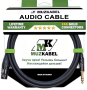 Аудио кабель MUZKABEL BFJMK1B - 1 метр, XLR (мама) - JACK (стерео)