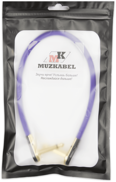 Патч-кабель MUZKABEL JFNIK4VP - 0.1 метра, JACK - JACK