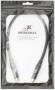 Патч-кабель MUZKABEL RSCMK3P - 0.1 метра, RCA – RCA (Синее кольцо)