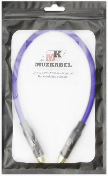 Патч-кабель MUZKABEL RSFIK4VP - 0.1 метра, RCA – RCA (Красное кольцо)