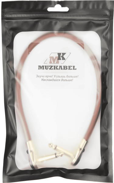 Патч-кабель MUZKABEL JZMK5BP - 0.1 метра, JACK - JACK