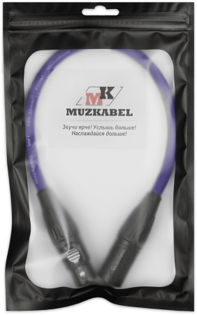 Патч-кабель MUZKABEL XXFMK1VP - 0.2 метра, XLR - XLR