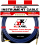 Гитарный кабель MUZKABEL JSLIK1(R) - 15 метров, JACK - JACK (Угловой)