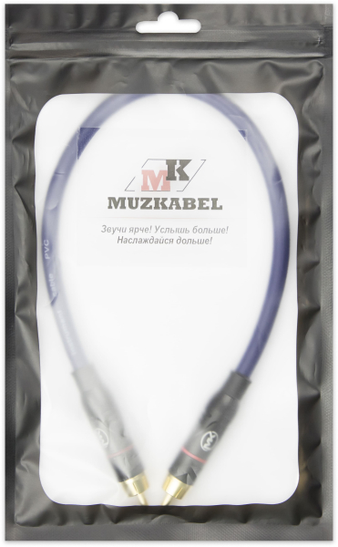 Патч-кабель MUZKABEL RSFIK4SP - 0.1 метра, RCA – RCA (Красное кольцо)