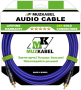 Аудио кабель MUZKABEL RSFIK4V - 1 метр, RCA – RCA
