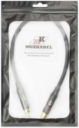 Патч-кабель MUZKABEL RSCMK3P - 0.1 метра, RCA – RCA (Красное кольцо)