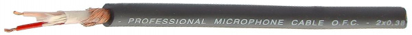 Микрофонный кабель 100м - INVOTONE IPC238, 2 Х 0.38 мм², Чёрный