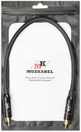 Патч-кабель MUZKABEL RSCMK3P - 0.1 метра, RCA – RCA (Красное кольцо)
