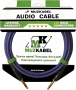 Аудио кабель MUZKABEL BZMK5N - 1,5 метра, JACK (стерео) - JACK (стерео)