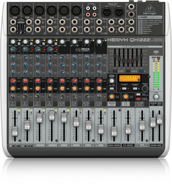 Микшер аналоговый Behringer XENYX QX1222USB
