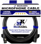 Микрофонный кабель MUZKABEL MBXMK2 - 1 метр, XLR - XLR