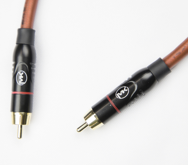 Патч-кабель MUZKABEL RCXMK5BP - 0.1 метра, RCA – RCA (Красное кольцо)