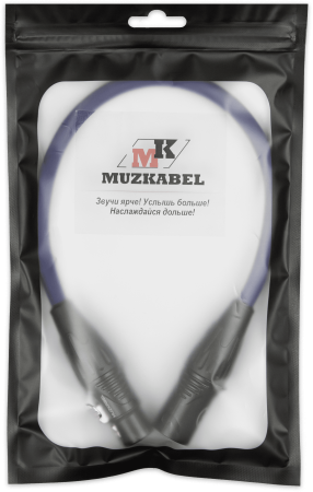 Патч-кабель MUZKABEL XXSMK5SP - 0.15 метра, XLR - XLR