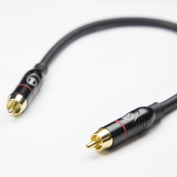 Патч-кабель MUZKABEL RSCMK3P - 0.1 метра, RCA – RCA (Красное кольцо)