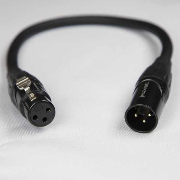 Патч-кабель MUZKABEL CBXMK3P - 0.1 метра, XLR - XLR