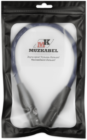 Патч-кабель MUZKABEL XXFMK1SP - 0.3 метра, XLR - XLR