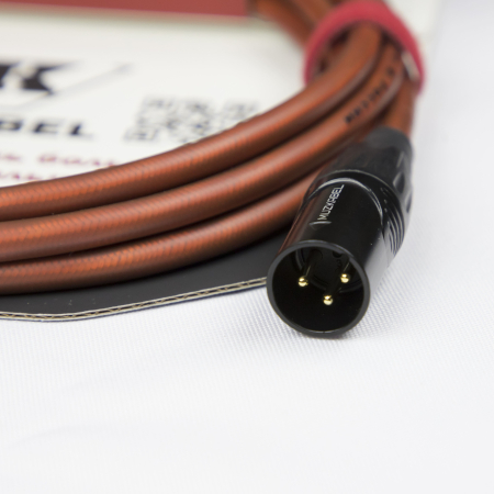 Гитарный кабель MUZKABEL AXSMK5B - 1,5 метра, JACK (моно) - XLR (папа)