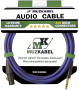 Аудио кабель MUZKABEL BSJMK5N - 1 метр, XLR (мама) - JACK (стерео)