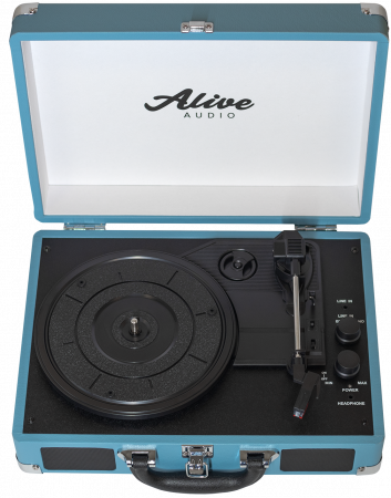 Виниловый проигрыватель Alive Audio GLAM GLM-01-AQ Aqua