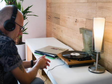 Виниловый проигрыватель Lenco LS-10 Wood