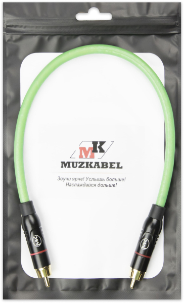 Патч-кабель MUZKABEL SRCIK2P - 0.2 метра, RCA – RCA (Красное кольцо)