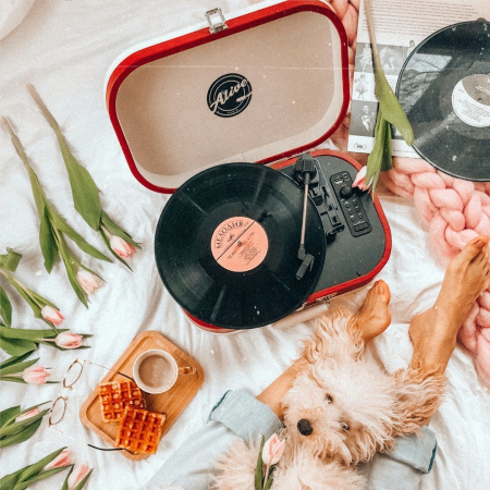 Виниловый проигрыватель Alive Audio VINTAGE VNT-02-SF Strawberry Fields